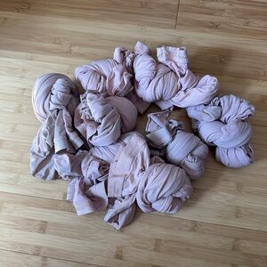 Lot of 8 Thoroughly worn ballet tights, used by a professional ballerina